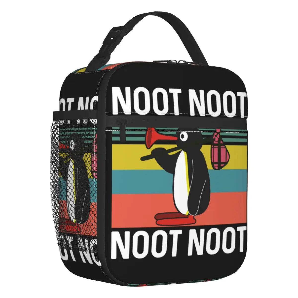 

Милые многоразовые контейнеры для обеда Pingu Noot для женщин, герметичный мультяшный Пингвин, Термоизолированный Ланч-бокс для школы
