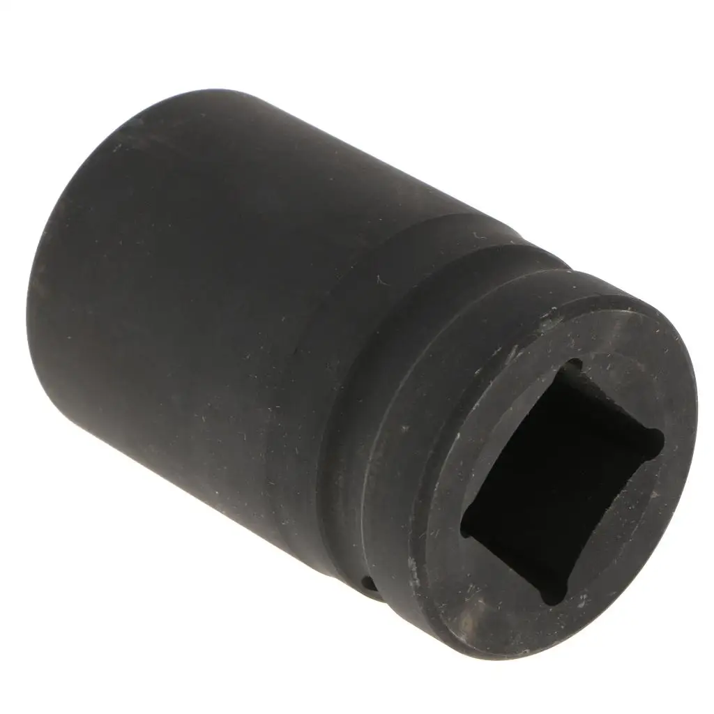 Heavy Duty 35mm Metric Impact Socket with 1 inch Drive, 6-Point, Black