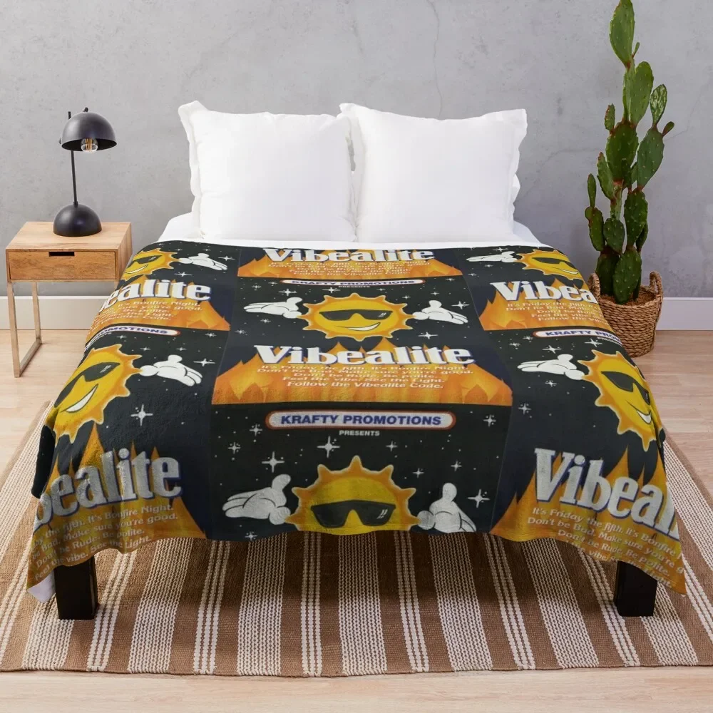 

Vibealite Classic Rave Flyer Bonfire Night Special Throw Blanket warm winter Flannels Flannel Blankets