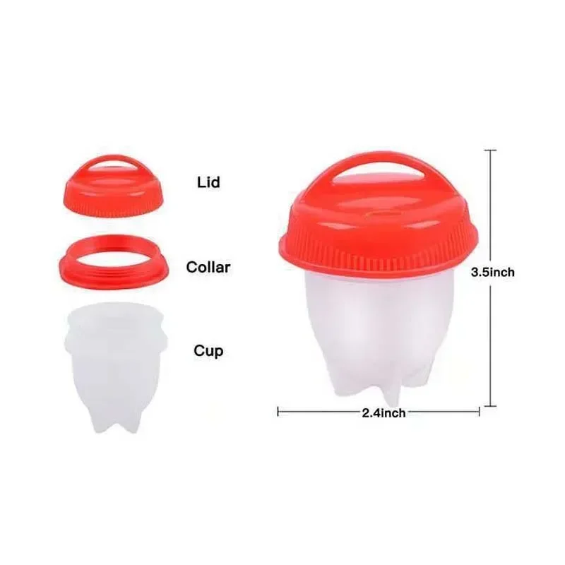 1pc Silicone Egg Poacher Non-Stick Egg Boiler Mold Cups Steamer Kitchen Gadgets Tools