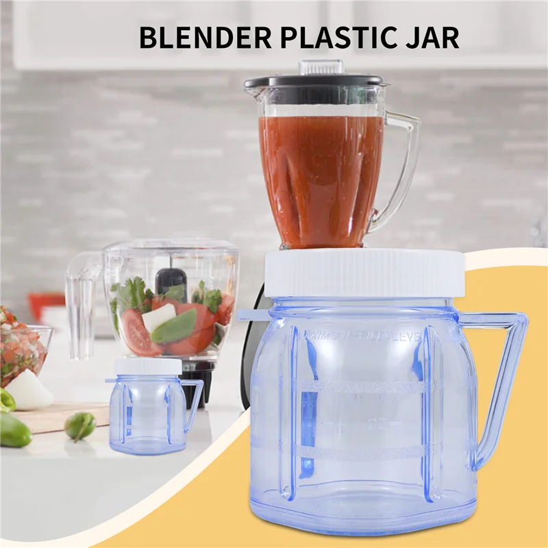 Description Picture 6 of itemFor Oster Blender Replacement Parts, 4937 Mini Osterizer Blender Jar Accessory, Cup Mini Plastic Jars With Lids HOT!