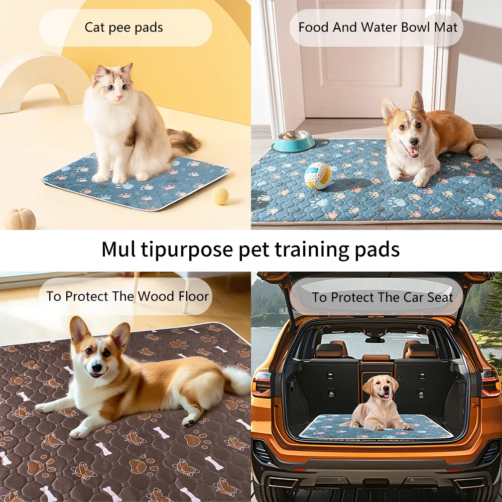 BIAI New non-slip Mat for Pets Waterproof Dog Pee Pad Breathable Cat Mat Washable Pet Diaper Pad High Absorbent Pet, dog pee pad