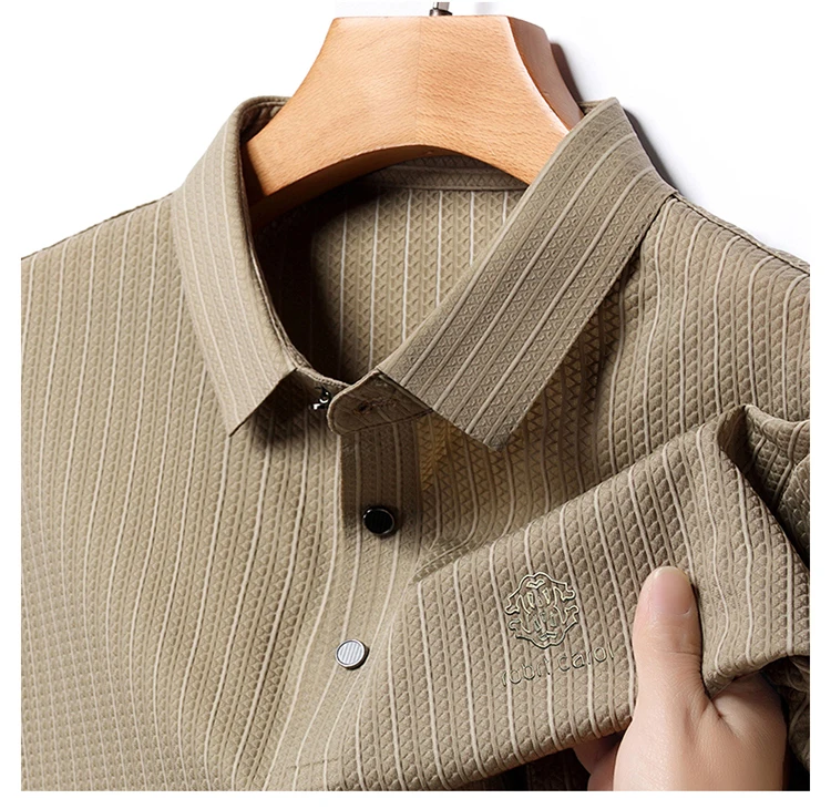 Green Snake Fashion Summer Casual Breathable Cool Comfortable Lapel Polo Short Sleeve Korean Striped Print Design T-shirt Top 26 Sd59f82e674894368b03878e68b5f551d2