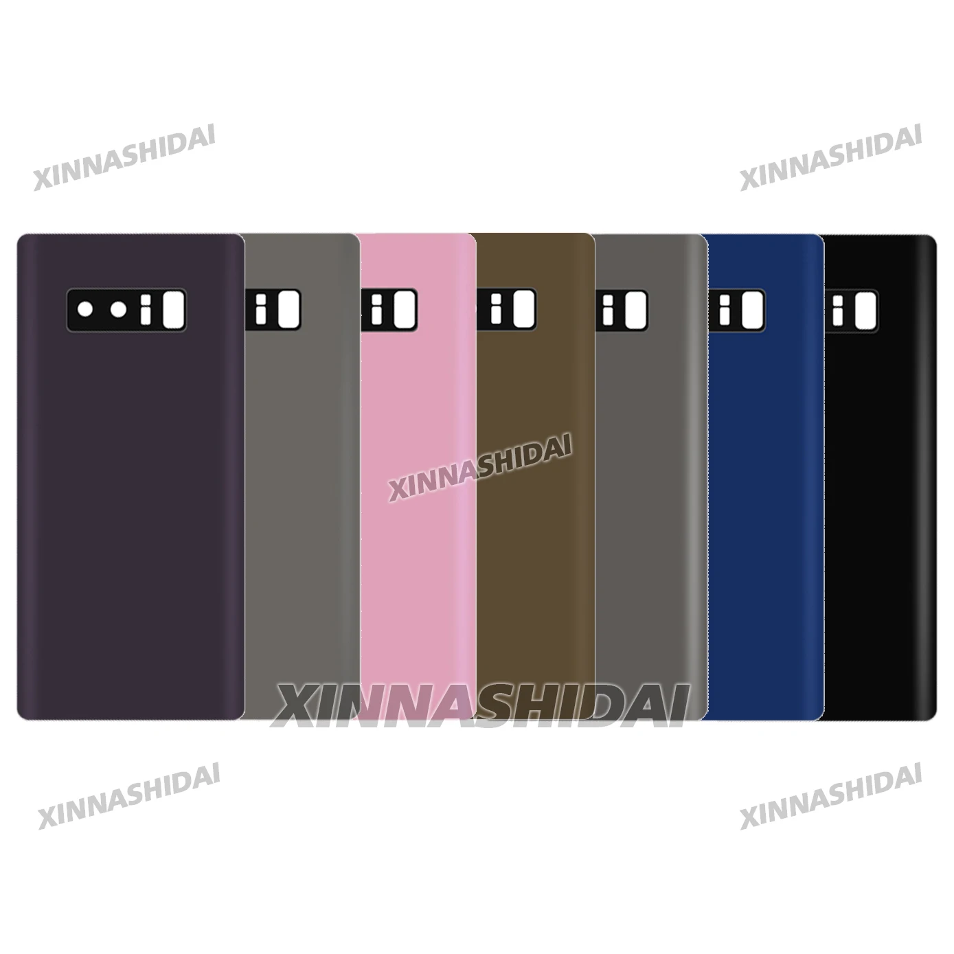 새로운 삼성 갤럭시 노트 8 후면 배터리 커버 후면 도어 하우징 교체 부품 갤럭시 노트 8 커버용