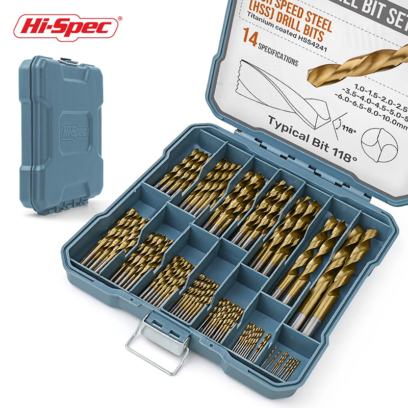 10 Pack 2.5mm HSS Drill Bit Set Regular 