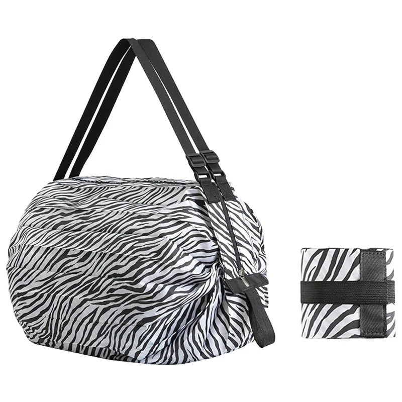 Camouflage Foldable Nylon Shopping and Travel Bag with Handle