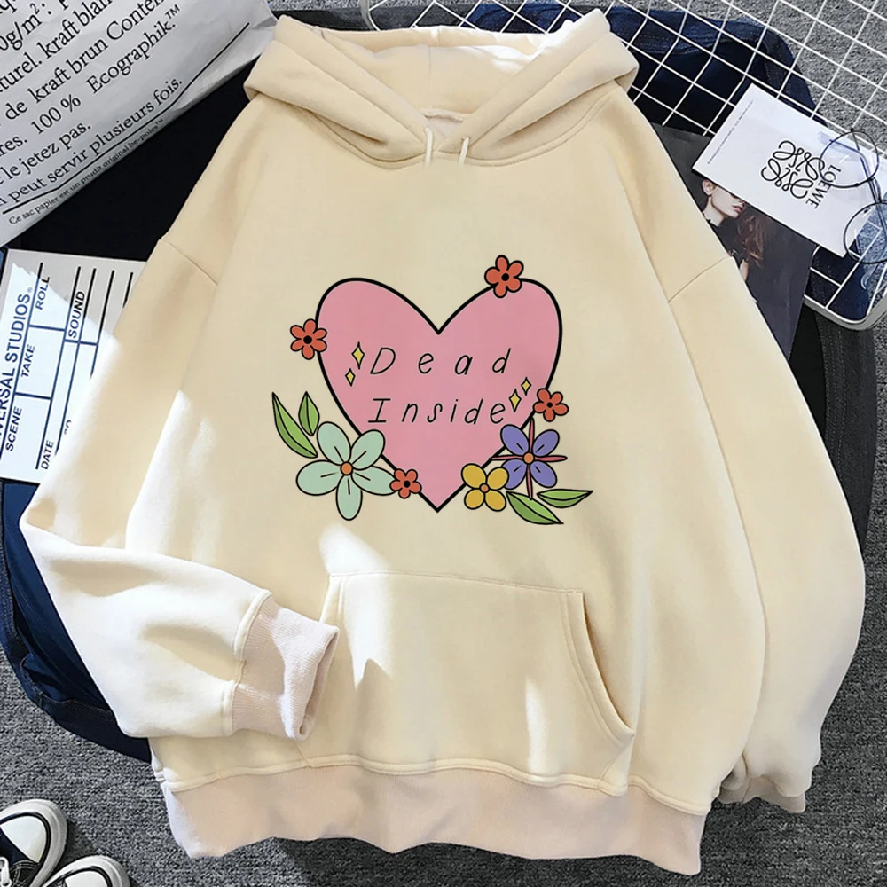 

Dead Inside hoodies women harajuku Winter Pullover women streetwear sweater