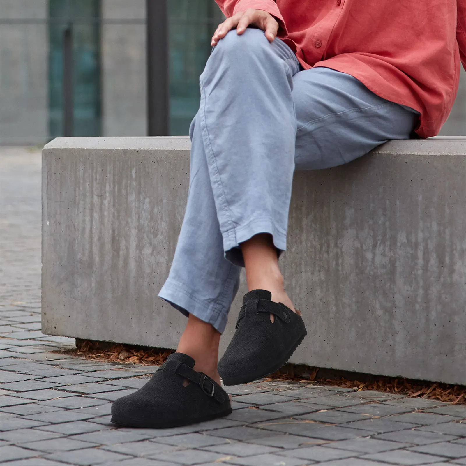 KIDMI New Women Clogs Slippers Suede Clogs Shoes Cork Footbed Men Clogs Slippers Outdoor Beach Slippers Support Dropshipping 6