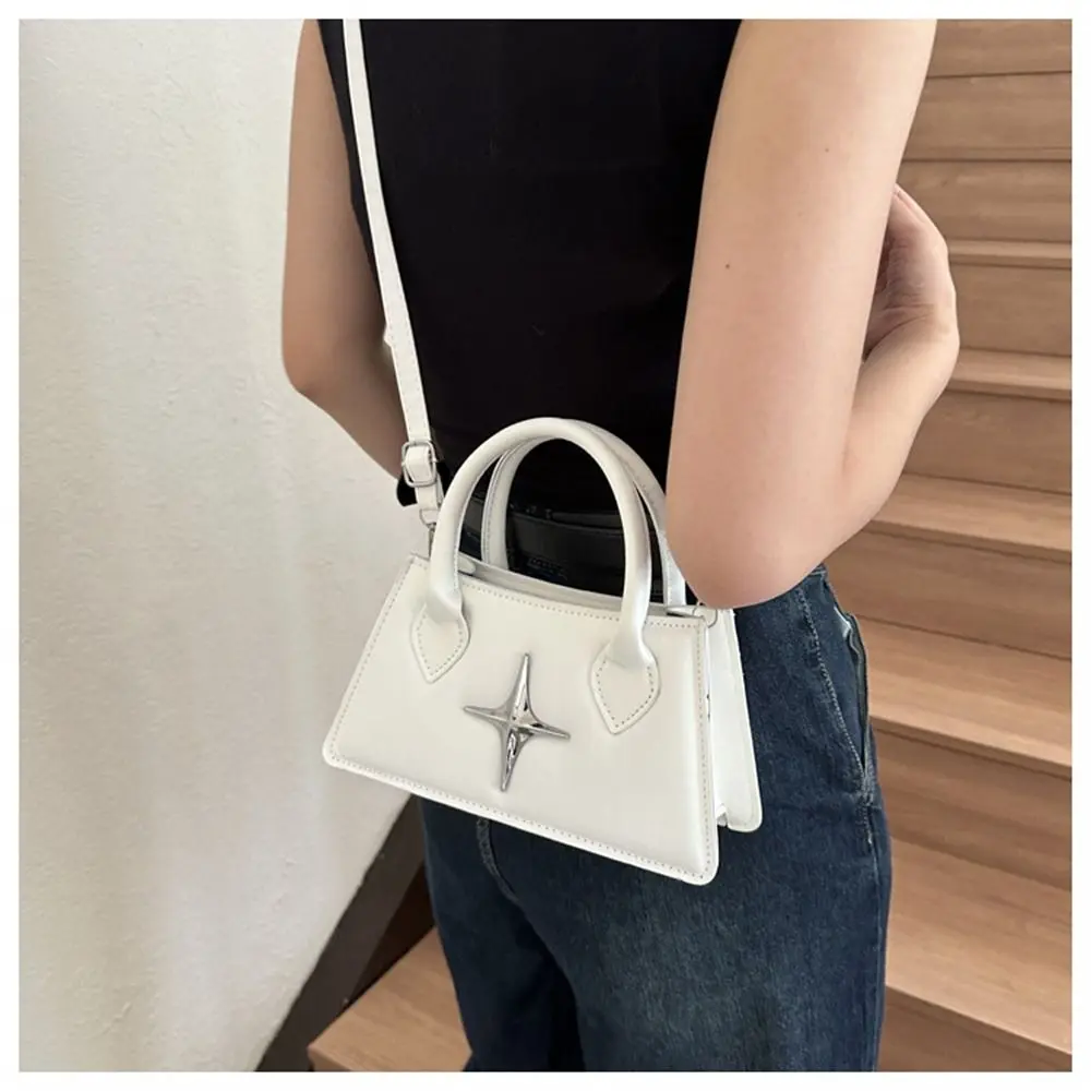 Borsa a tracolla quadrangolare con design a stella in pelle PU a tracolla piccola a tracolla per donna e ragazza_voghion.com