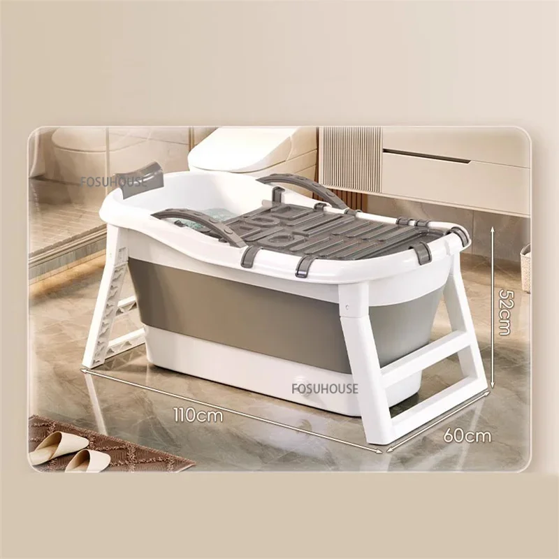 Thickened Plastic Large Bathtubs SPA Hot Tub Household Portable Bathtub Adult Full Body Bath Bucket Bath Tub Swimming Pool
