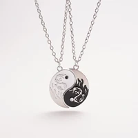 2 Pcs Dragon Tai Chi BFF Necklace for Women Adjustable Yin Yang  Friendship Necklace Best Friend Couple Necklace Jewelry Gift 2