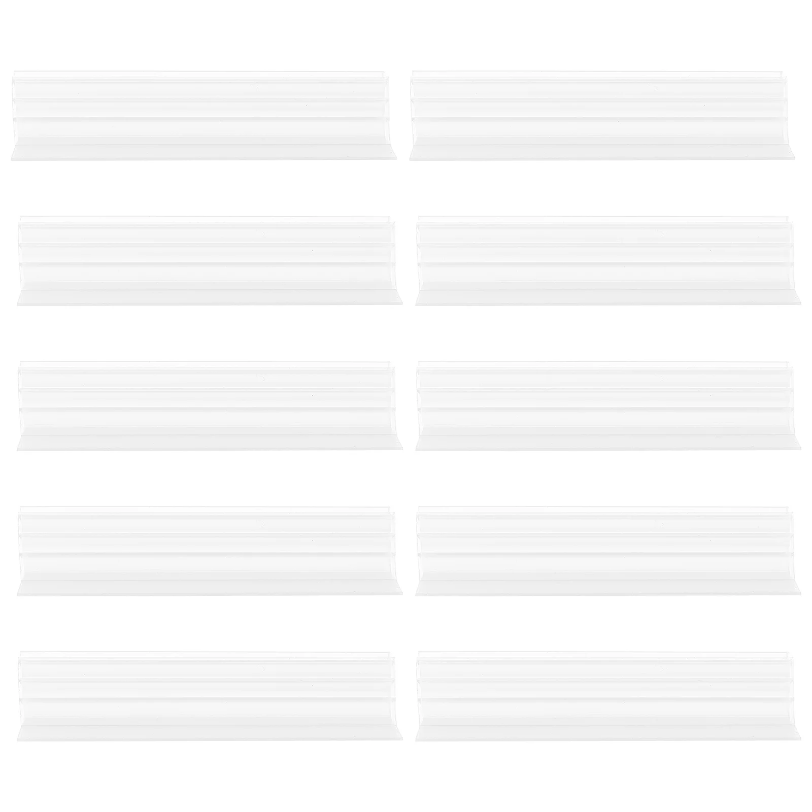 

10 Pcs Ad Folder Display Shelves Retails Shelf Clamp Poster Store Garbage Can Advertising Clip Pvc