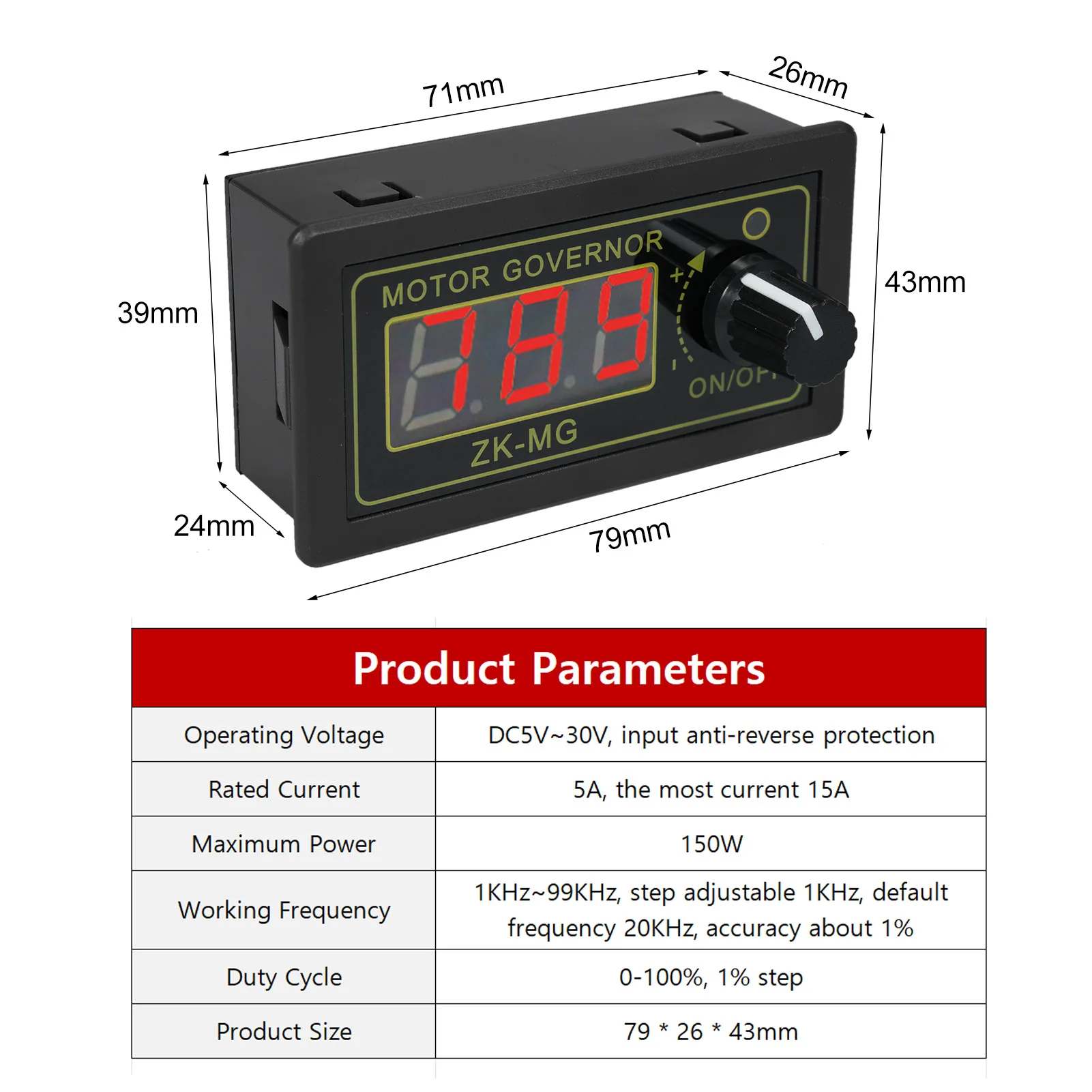 150W PWM DC Motor Speed Controller Switch PWM Motor Driver DC 5-30V Adjustable Speed Regulator with Variable Rotary Switch dc motor speed controller motor speed controller electric motor speed controller