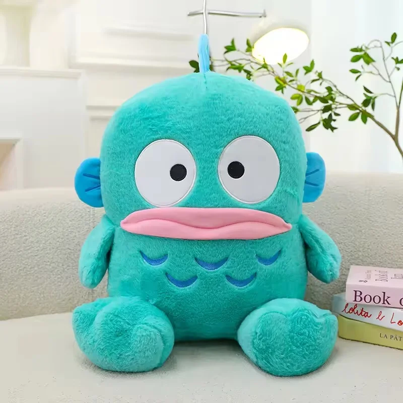 Kawaii Hot Hangyodon Plush  Anime Plush Doll Stuffed Toys Halloween Decoration Sofa Backrest Cushionthrow Pillow Girls Gifts