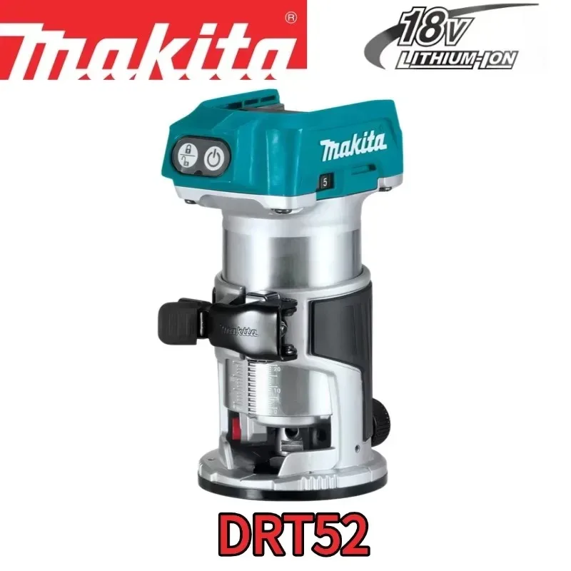 마키타 DRT52 무선 목공 트리머 18V 슬로팅 다기능 전기 목재 밀링 목공 트리머 18V 배터리