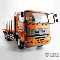 LESU 1/14 simulation truck model 6X4 flatbed truck transporter 1