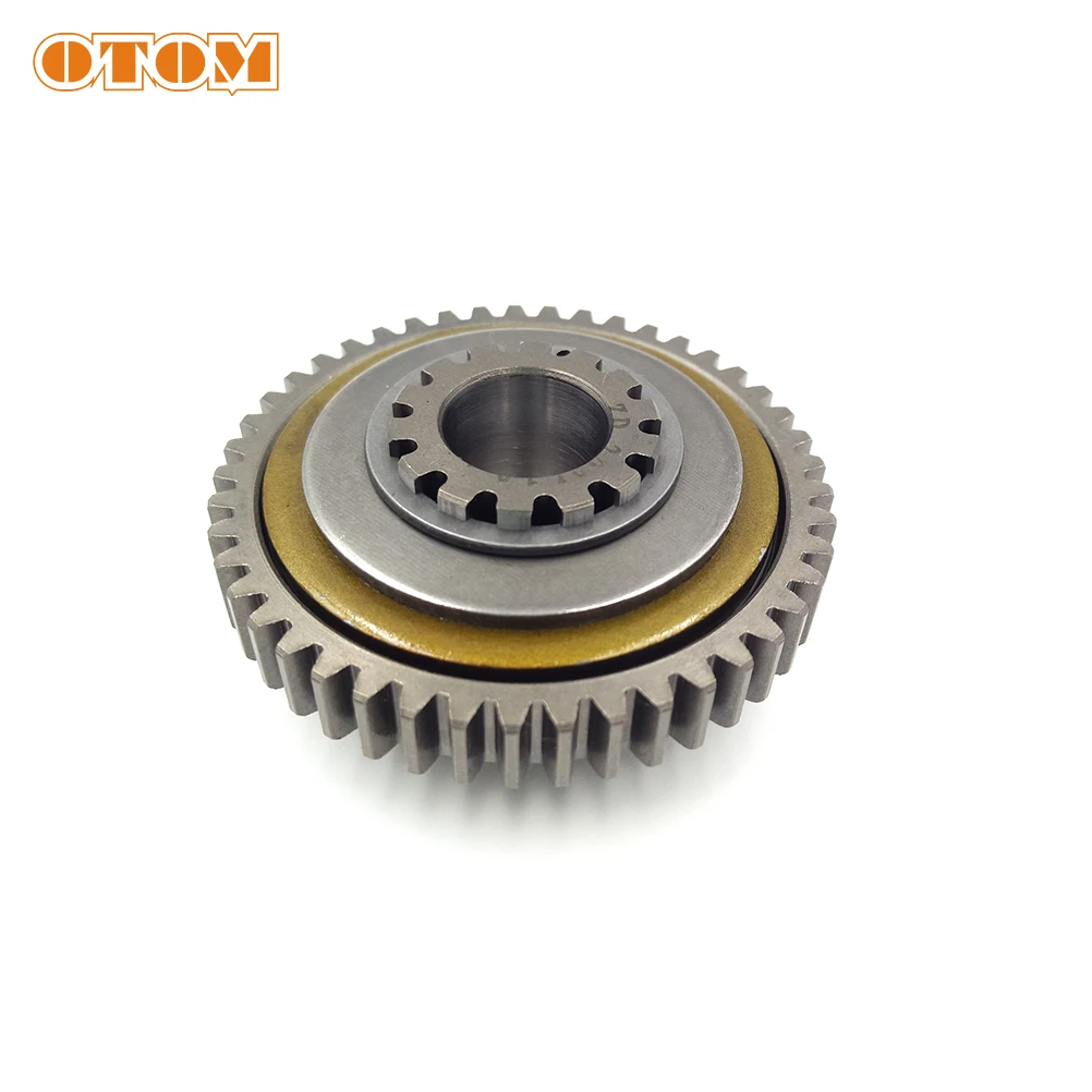 OTOM 45T Double Gear Start Bridge Gear Large Friction Scooter Motor Universal For Zongshen NC 250 Parts ZS177MM RX3 KAYO BSE steering motor gear coupling