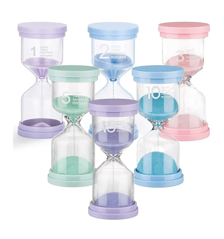 Macaron Hourglass Timer 1/3/5/10/15/30 Minutes Sandglass Home Ornament Children Homework Sand Clock sand timer liquid hourglass timer colored hourglass