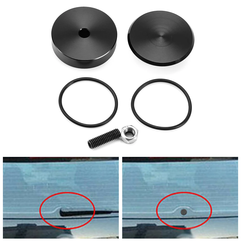Aluminum Car Rear Wiper Delete Kit Plug Cap For Volkswagens Vw Cc Polo