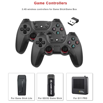 High-Quality 2.4G Wireless Dual Game Controller for M8/GD10/G11 Pro/X2 Game Stick, Compatible with Linux/Android Phones, Joystick Gamepad 1