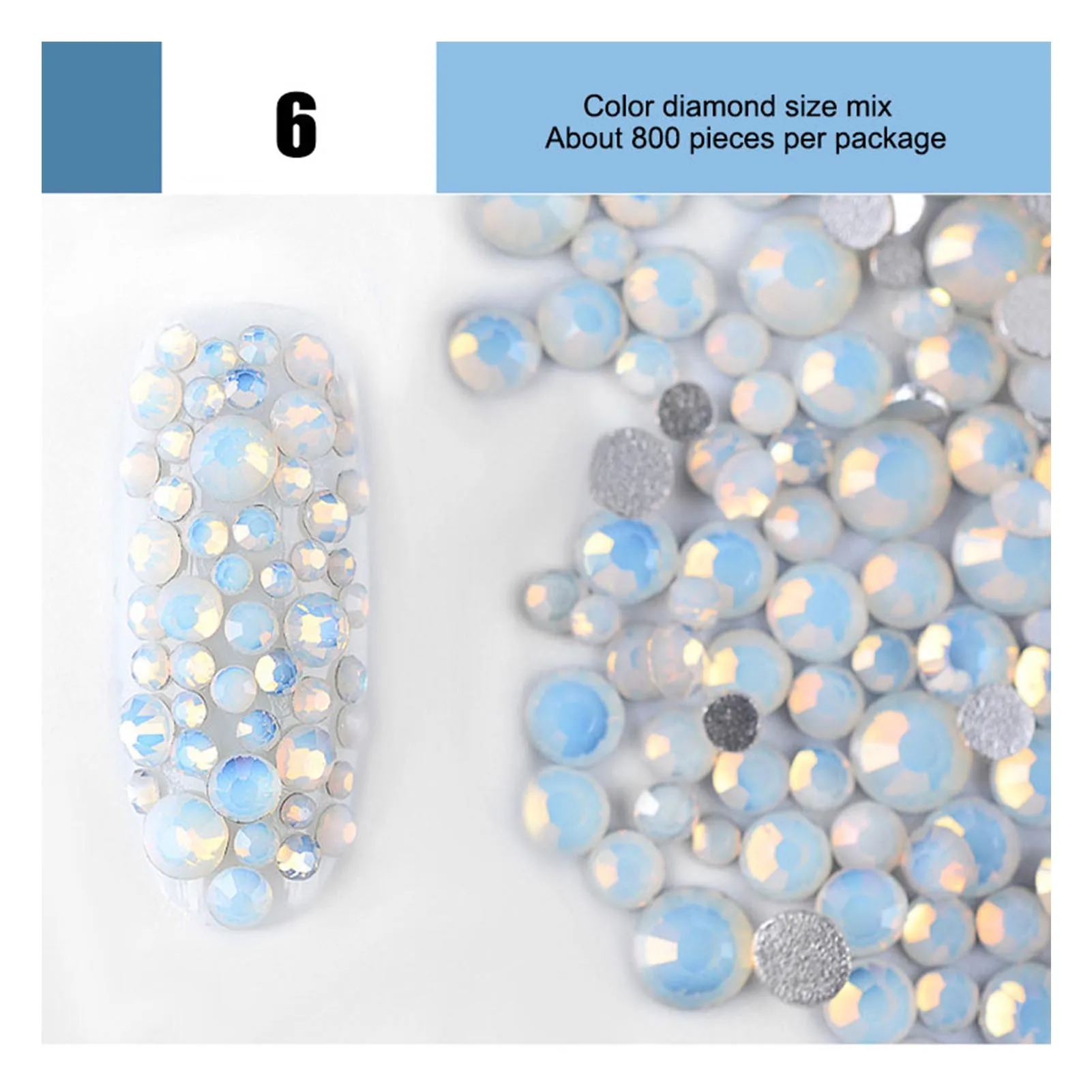 

800 шт., Декоративные искусственные ногти, разные размеры