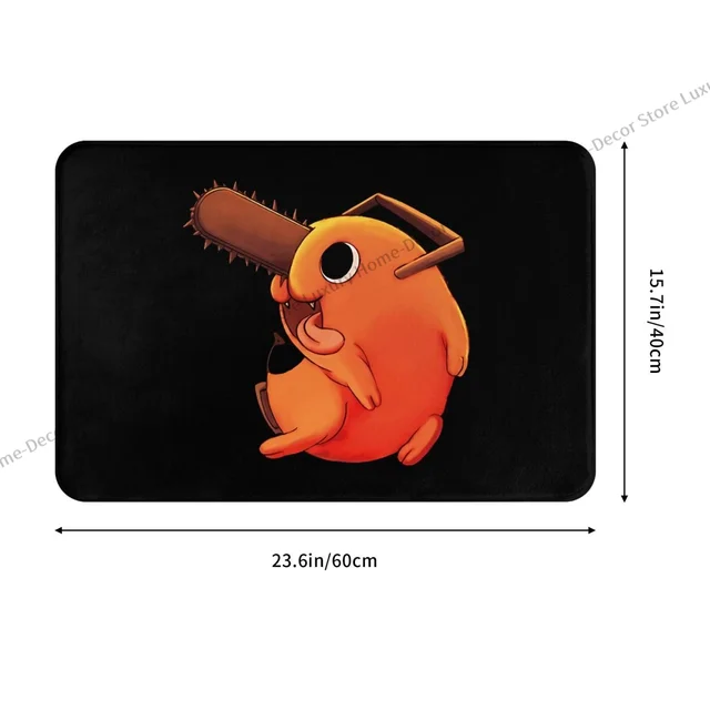 Láncfűrész Ember Csúszásgátló Ajtó-Nappali Szőnyeg Pochita Erkély Bejárat Ajtó Beltéri Dekoratív - Image 3