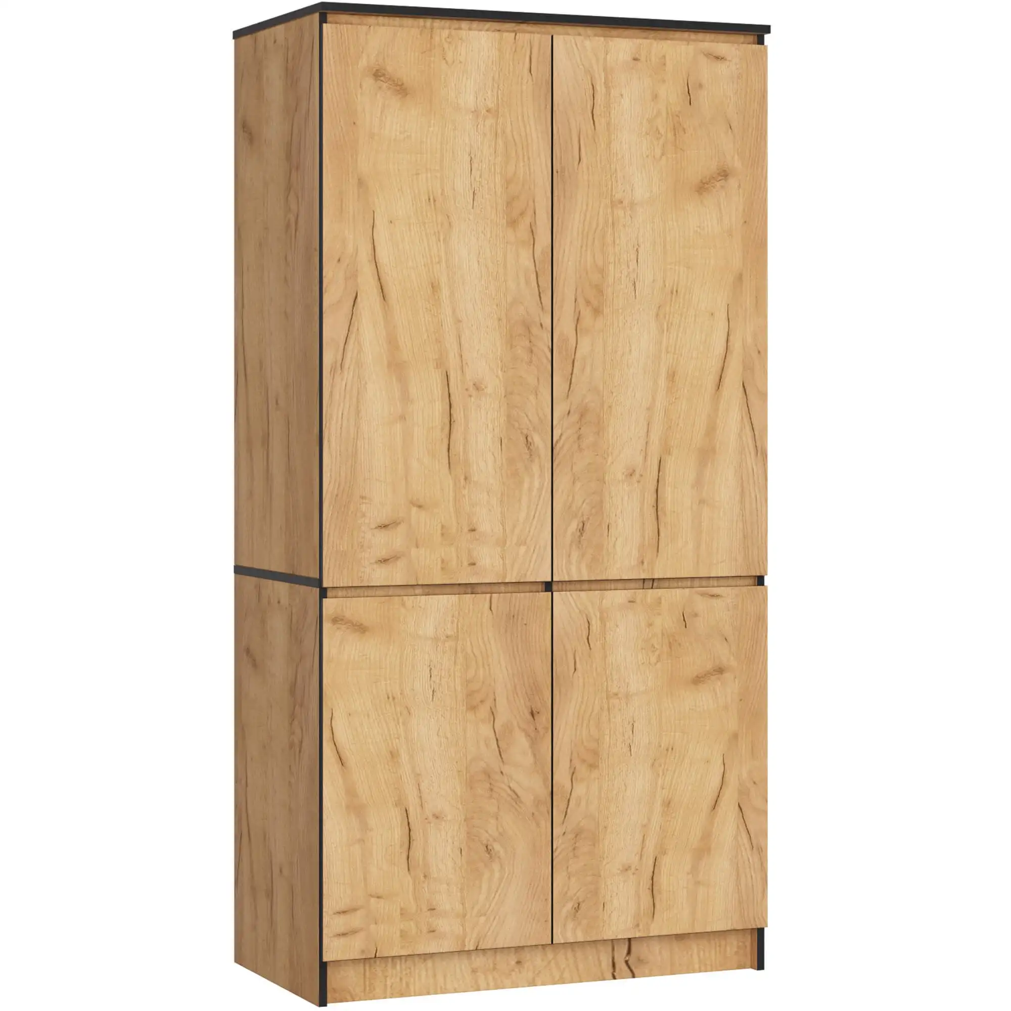 Szafa AKORD S90 4 drzwi Dąb Craft 90x51x180 cm - AKORD Meble