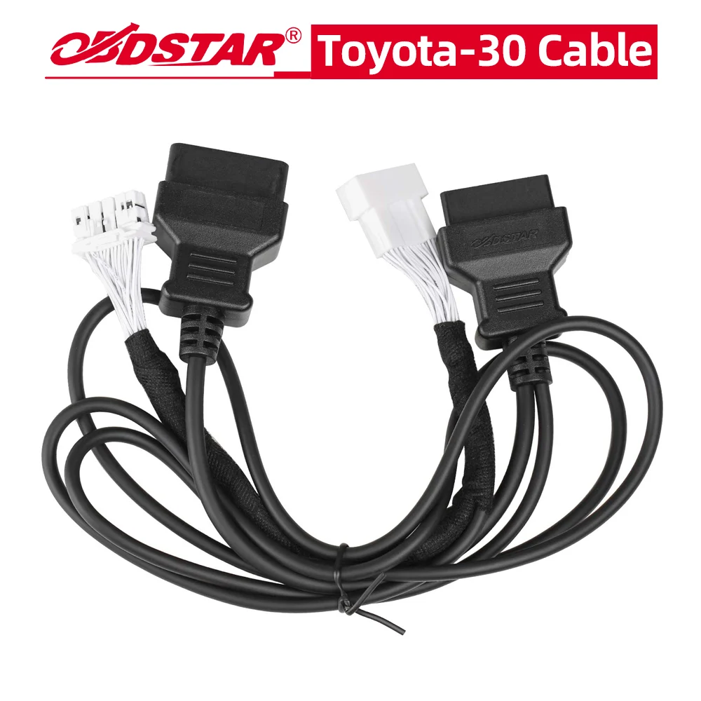 

OBDSTAR for Toyota-30 Cable Support 4A and 8A-BA All Key Lost for OBDSTAR X300 DP PLUS/ X300 PRO4/ X300 DP Key Master