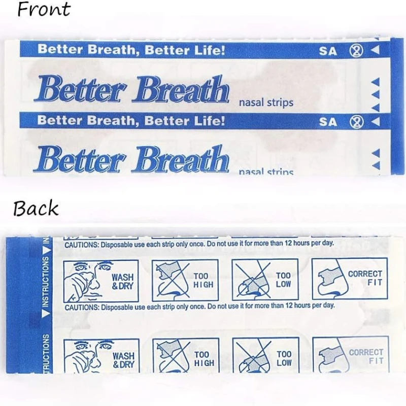 20/50/100pcs Breathing Nasal Strips Right Way Stop Snoring Anti Snoring Strips Easier Better Breathe Health Care Sleeping Well 3
