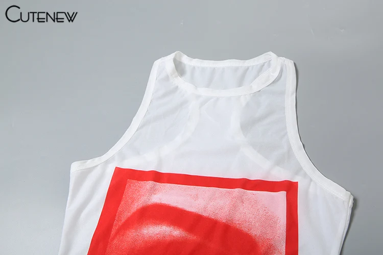Panelled Print Women Mesh Tops Hipster Thin O-neck Sleeveless See Through Lengthen Tanks Female Stunning Street Clubwear 8 Panelled Print Women Mesh Tops Hipster Thin O-neck Sleeveless See Through Lengthen Tanks Female Stunning Street Clubwear