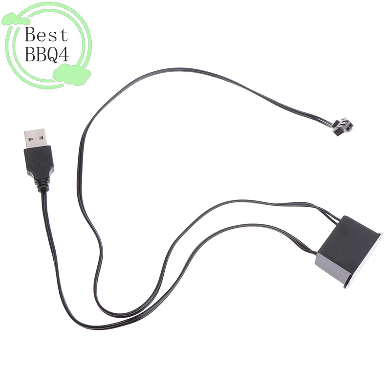 (BBQ4)5V USB 어댑터 드라이버 1-5M El Wire 전기 발광 조명 컨트롤러 인버터