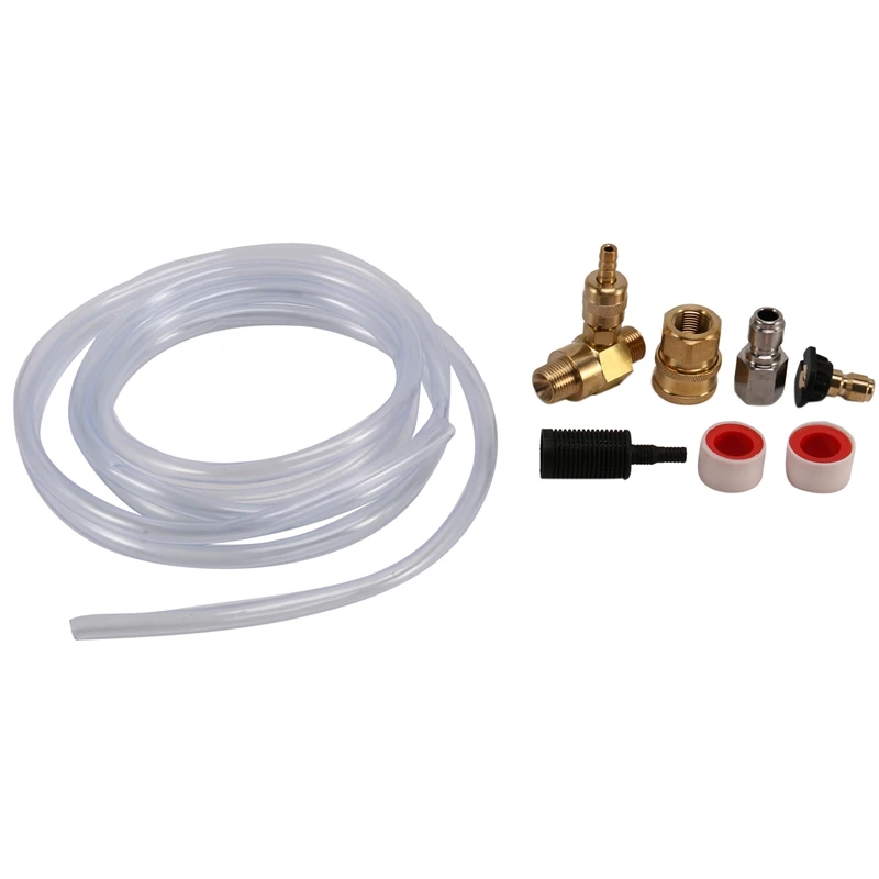 

Downstream Injector For Pressure Washer, Power Washer Injector Kit, Soap Injector, 3/8 Inch Quick Connect, 4000 PSI Retail