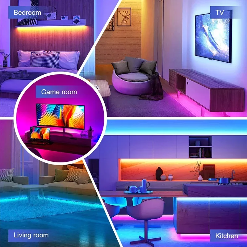 스마트 Zigbee USB Led 조명 Tuya Wifi RGB led 스트립 DC 5V 5050 스마트 Led TV 백라이팅 알렉사 구글 홈 연동