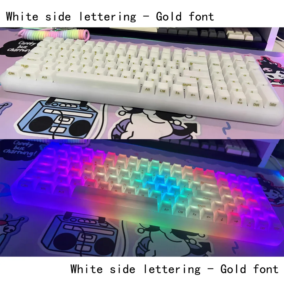 ゼリー POM キーキャップ レインボー Jelly POM Keycaps Rainbow