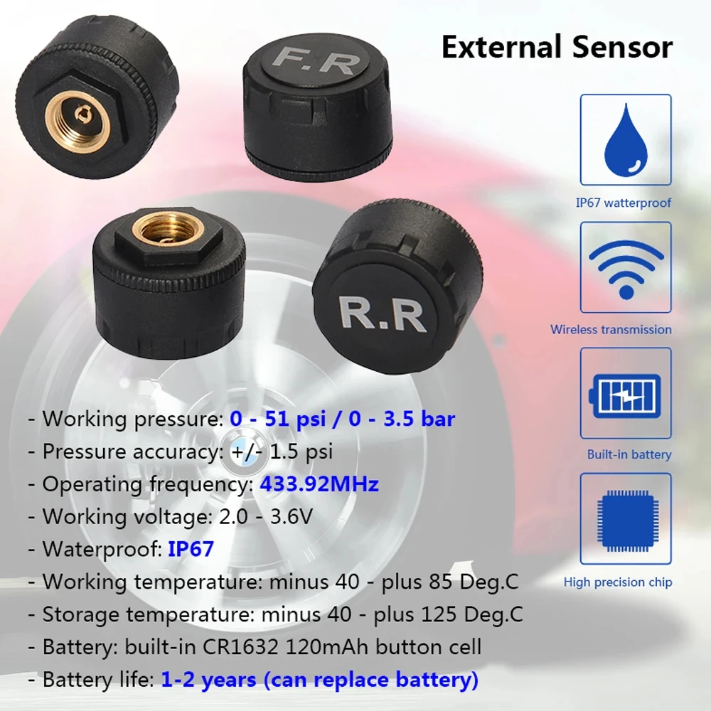 ڵ  DVD ÷̾ Ÿ̾ з ͸ ý, ȵ̵ TPMS,  ܺ , USB TPMS