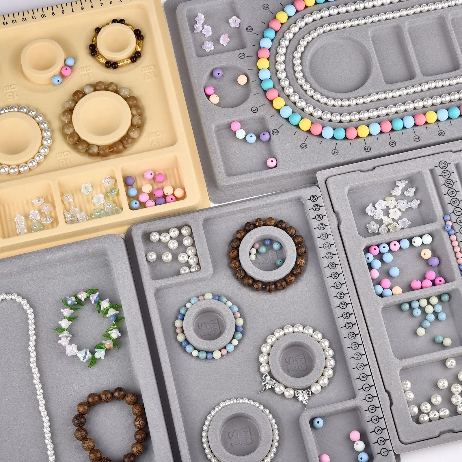 Kumpulan manik papan baki gelang, Kalung aksesori manik-manik alat