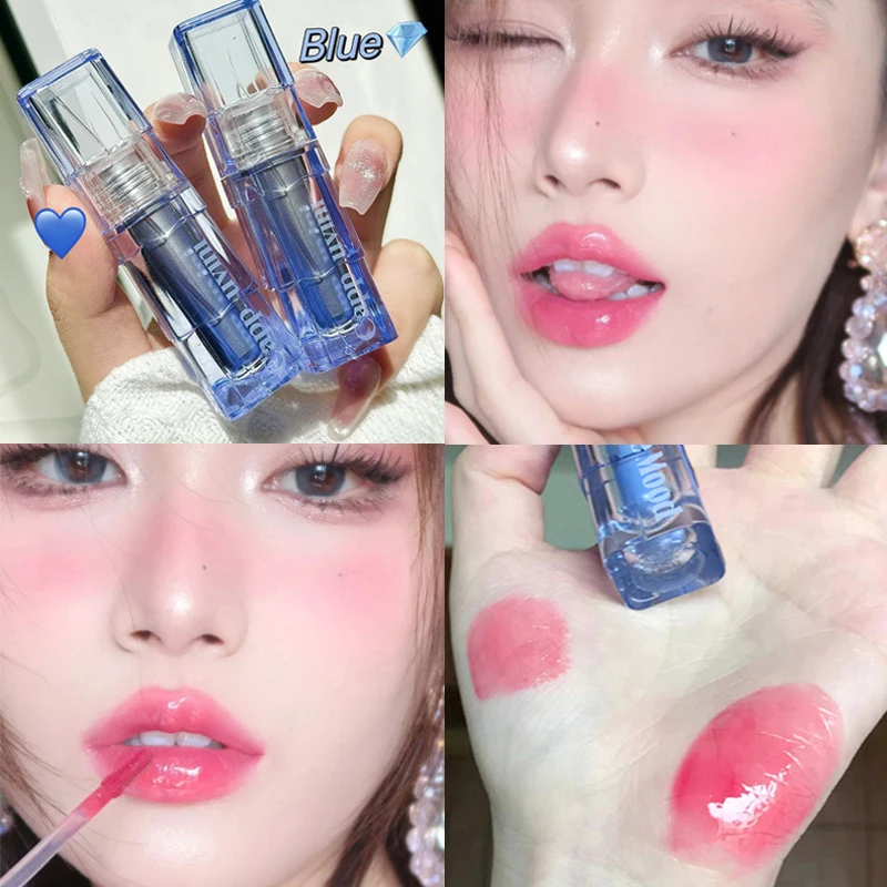 Mirror-Water-Lip-Glaze-Moisturizing-Shimmer-Light-Lipgloss-Nude-Red-Lip ...