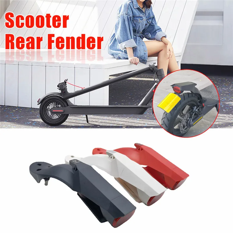 Electric Scooter Rear Fender M365 Mudguard With Taillight Kit For Xiaomi M365/Pro/Pro2 Electric Scooter Tail Fender Accessory
