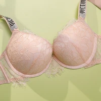 Ensemble soutien-gorge et culotte confortable, push-up, gainant, réglable, rembourré, froncé, nouveau, dentelle en V, lingerie sexy pour femme 6