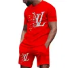 2025 Men's and Women's Fashion Leisure High Quality 3D Printed T-shirt Set New Product 4