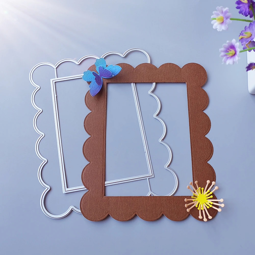 

New and beautiful picture frame cutting dies scrapbook decoration embossed photo album decoration card making DIY crafts