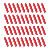 120 Pcs Tweezer Parts Tip Protector Eyelash Tweezers Cap Protective Case Guard for Lashes Red Covers 1