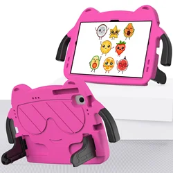 Durable EVA Kids Tablet Case with Handle and Stand for Nokia 10-Inch Tablets (Rose No Strap)