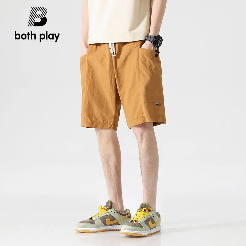 New Summer Shorts Men Wear Summer Ice Silk Casual Sports Workwear Five-point Mid-sized Pants 3