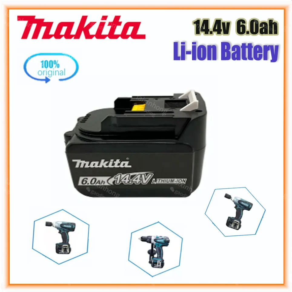 

Makita BL1430 BL1415 BL1440 196875-4 194558-0 195444-8 3.0AH 4.0Ah 5.0AH 6.0Ah 14.4V rechargeable battery for LED indicator