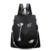 Waterproof Oxford Women Backpack Fashion Anti-theft School Bag Embroidery Designer Female Large Capacity Travel Shoulder Handbag 2