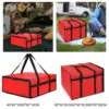 Pizza Carrier Insulated Bag Food Bag Sturdy with Dual Zippers for Pizzerias Multifunctional Reusable Grocery Shopping Bag 3