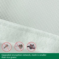 Zippered No-Drill Self-Adhesive Window Screen, Easy Mosquito and Insect Protection for Living Rooms and Bedrooms 4