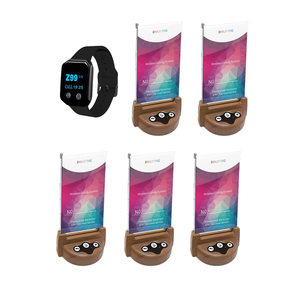 BYHUBYENG اللاسلكية الاتصال العميل النداء 2 قطعة ا...