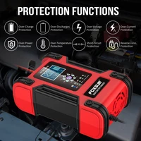 Smart Car Battery Charger 12V 24V LCD Display Motorcycle 7 Stage Automatic Charger AGM Deep Cycle GEL Wet Dry Lead-Acid Charger 2